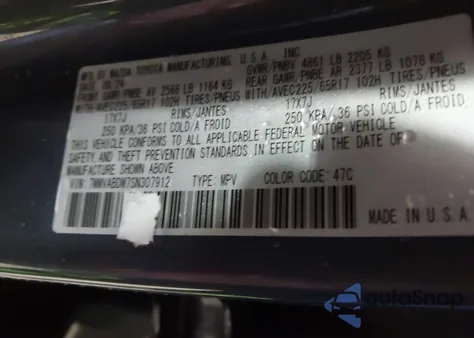 2025 Mazda Cx-50 2.5 S Premium Package from USA, damaged, VIN 7MMVABDM7SN307912